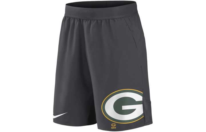 Nike Nike Dri FIT Stretch Sports Shorts NFL Green Bay Packaging Crew Men's Anthracite