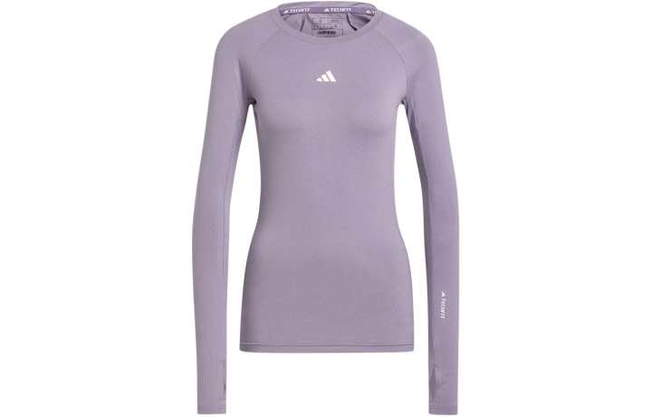 Adidas Adidas Techfit Long Sleeve Top Training Long Sleeve Top T Shirt Women's Purple