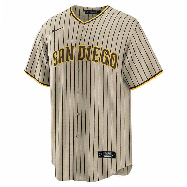 Nike Nike x MLB San Diego Padres Manny Machado Soccer Jersey Men's Tan/Beige