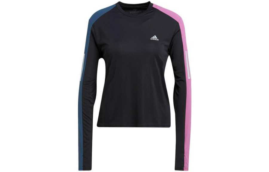 Adidas Adidas T Shirts Women's Black Crew Neck Moderate Straight Fit