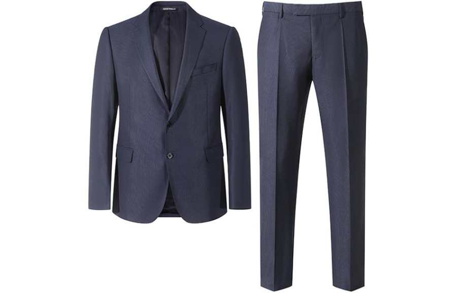 EMPORIO ARMANI SS24 Business Suit Men's Dark Blue