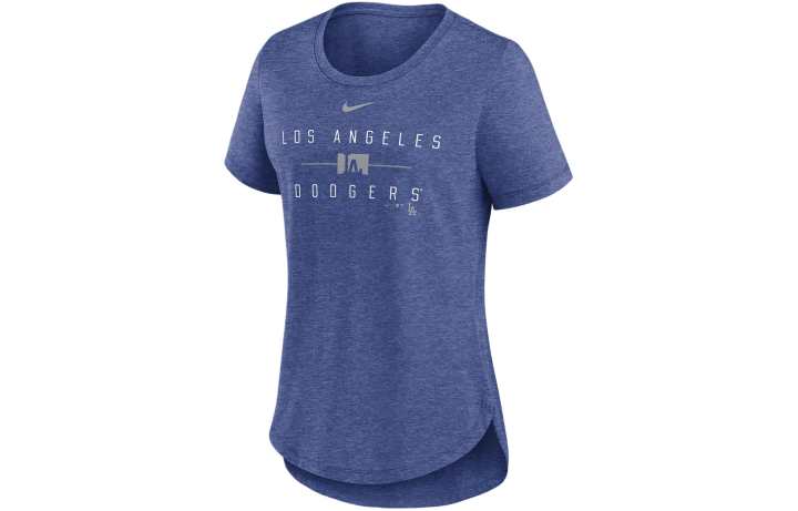 Nike Nike Los Angeles Dodgers Knockout Team Stack Women's Nike Mlb T-Shirt