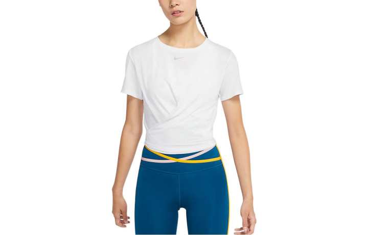 Nike Nike Dri Fit Set in Sleeve T Shirt Women's White