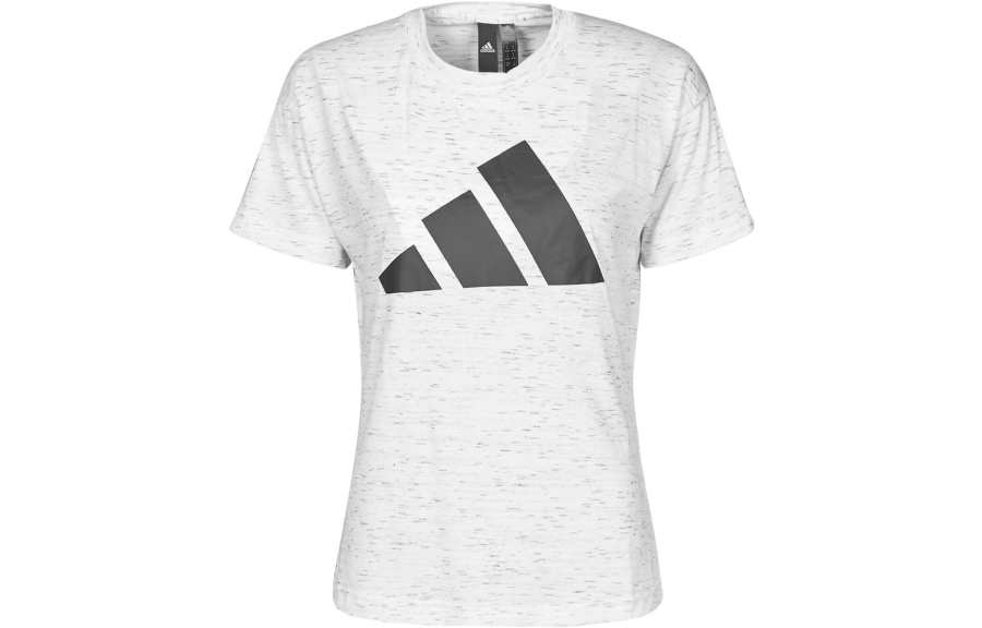Adidas Adidas T Shirts Women's Heather Gray Crew Neck Moderate Straight Fit