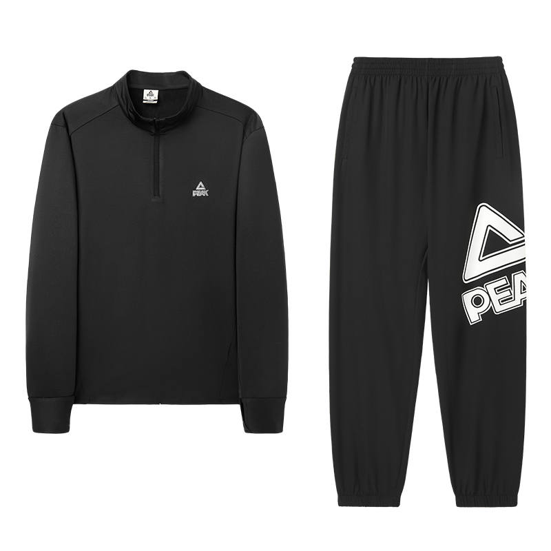 PEAK Fitness Sets Unisex Stand Collar Moderate