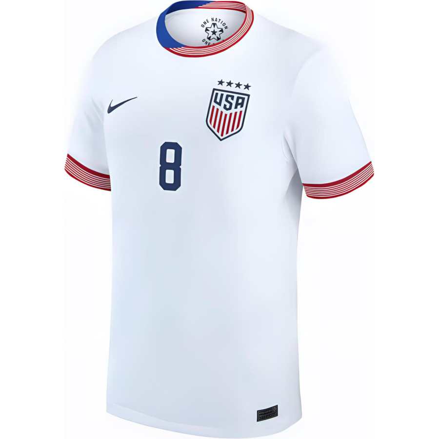 Nike Nike United States National Team Jaedyn Shaw USWNT 2024 Stadium Away Soccer Jersey Men's White