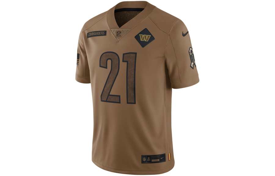 Nike Nike Dri FIT Rugby Jersey Sean Taylor Washington Commander Men's Brown