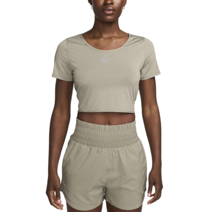 Nike Nike Dri Fit One Classic Crop Top Women's Light Army Green
