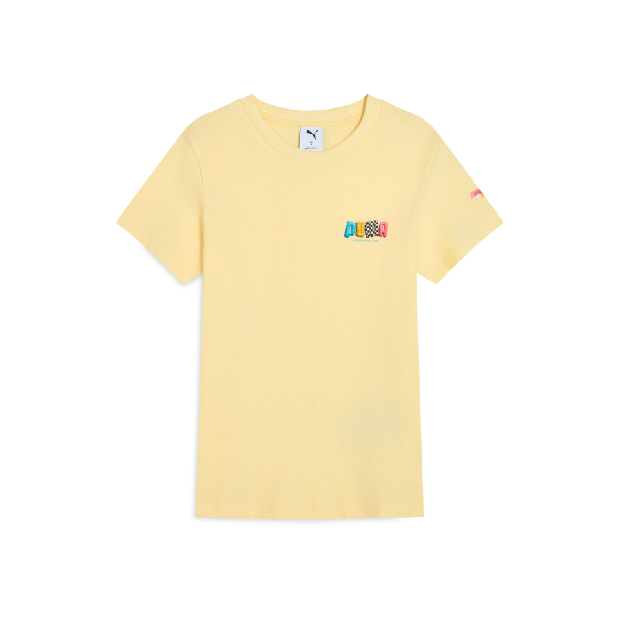 PUMA Graphic T Shirt Women's Cream Fragrance Grass 33