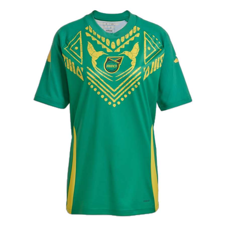 Adidas Adidas Jamaica National Team SS24 JAMAICA PRE MATCH JERSEY Soccer Jersey Men's Yellow Green