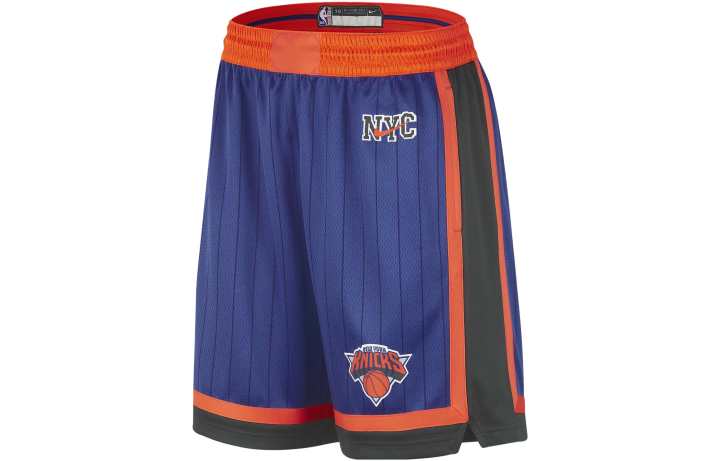 Nike Nike Dri Fit Basketball Shorts Men's Blue Moderate Straight Fit Pants