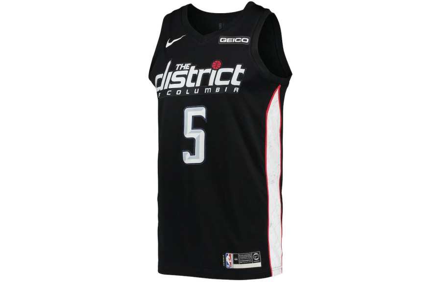 Nike Nike Basketball Jersey 2018/19 Season, Washington Wizards, Bobby Portis Size 5 Men's Black
