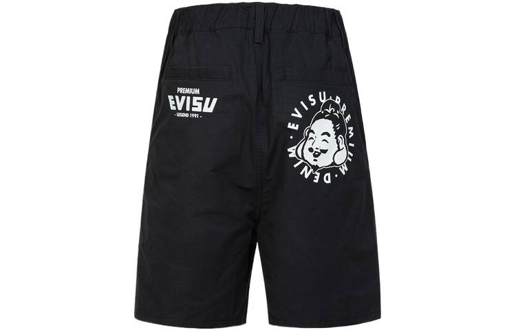 EVISU EVISU Casual Shorts Men's Black Moderate