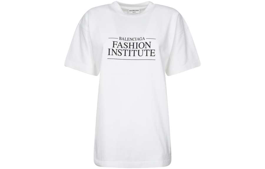 Balenciaga T Shirt Women's White Loose Fit