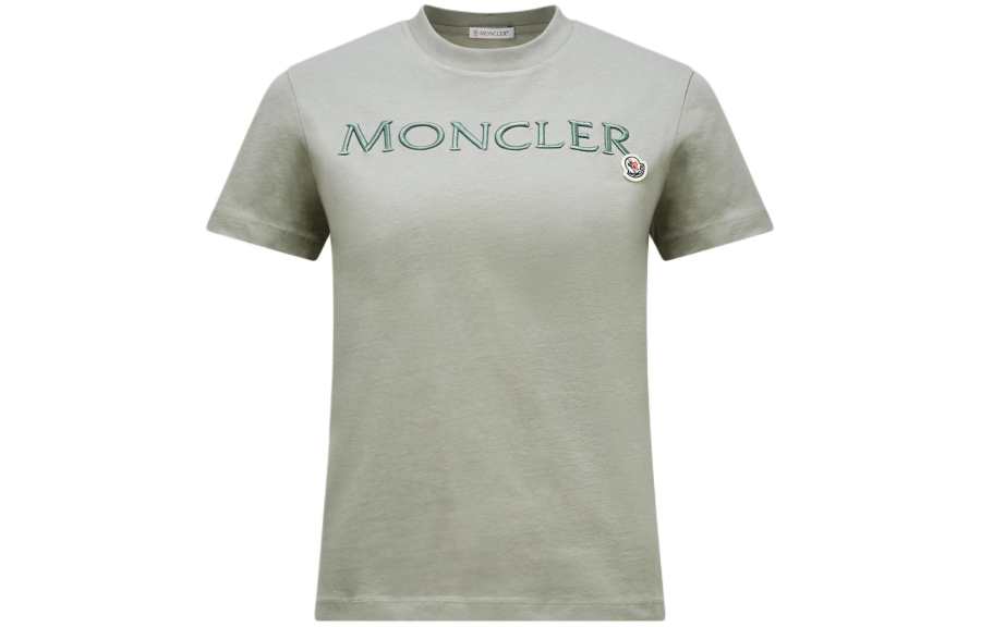 Moncler Logo embroidered T shirt