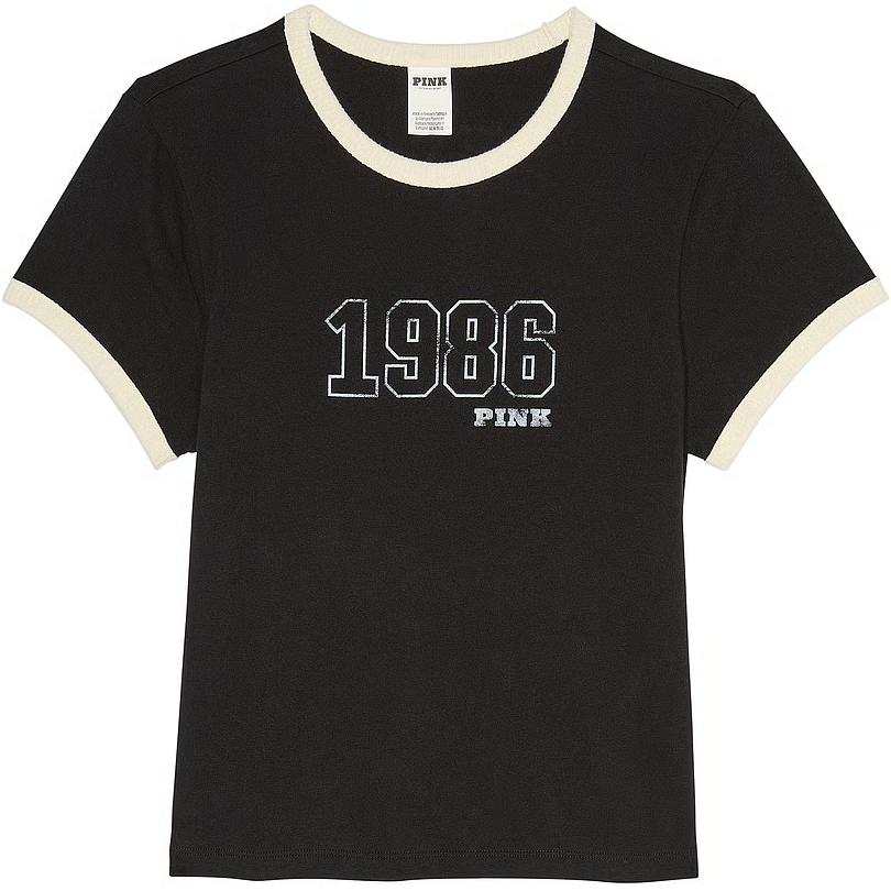 Victoria's Secret T Shirt Women's Black