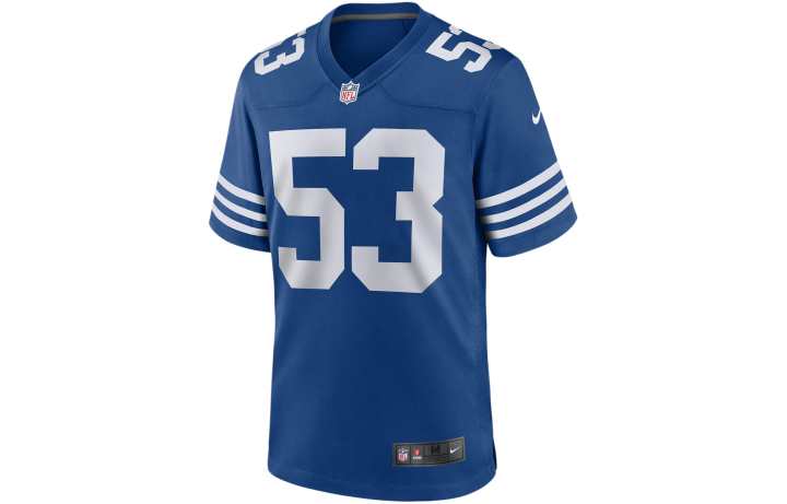 Nike Nike Game Football Jersey Soccer Jersey Indianapolis Colts, Darius Leonard Men's Blue