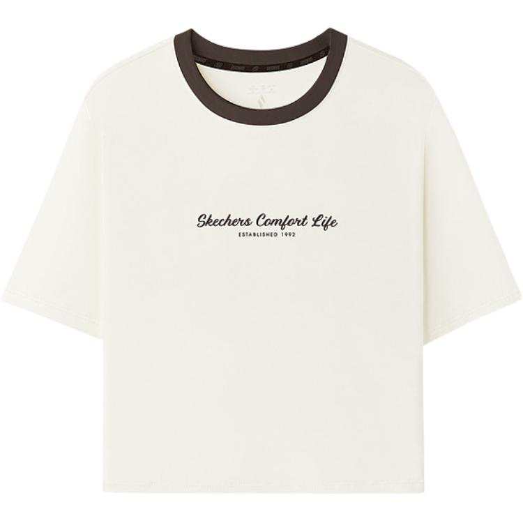 Skechers T Shirt Women's Marshmallow White