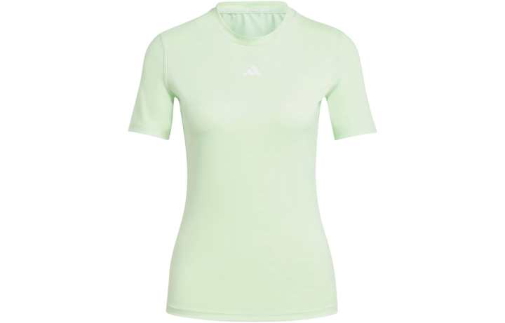 Adidas Adidas Women's Hyperglam T Shirt Semi Green Spark/White