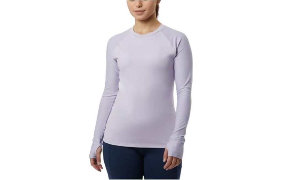 New Balance New Balance Achiever Transform T Shirts Women's Light Purple Crew Neck Moderate Straight Fit