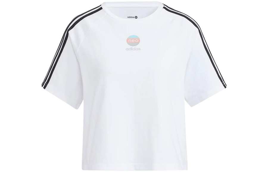 Adidas Neo Raglan Sleeve T Shirt Women's White
