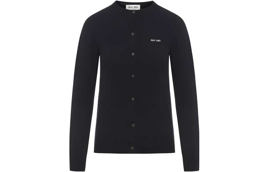 MIU MIU Sweaters Women's Black Crew Neck Moderate Other