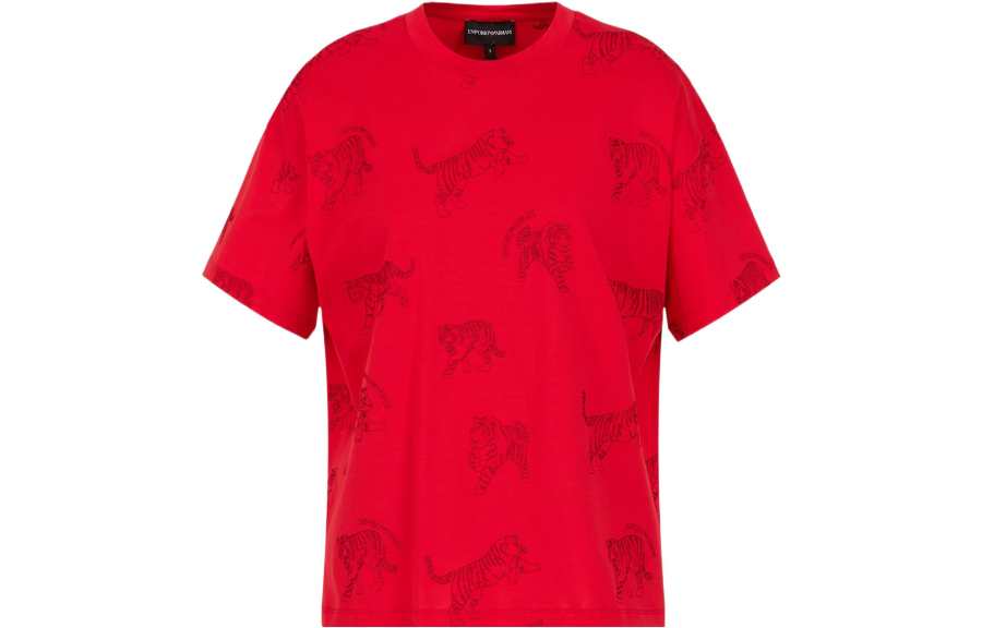 EMPORIO ARMANI SS22 T Shirt Women's Red