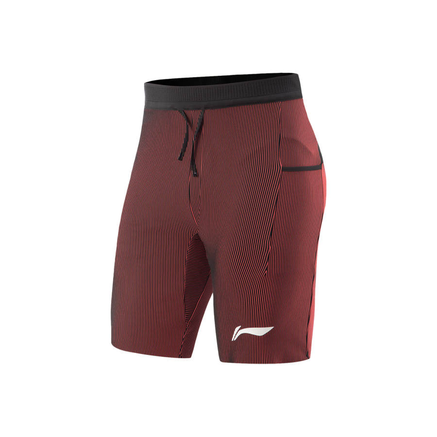 Li-Ning Li Ning Dragon Sparrow Running Shorts Men's Black Red