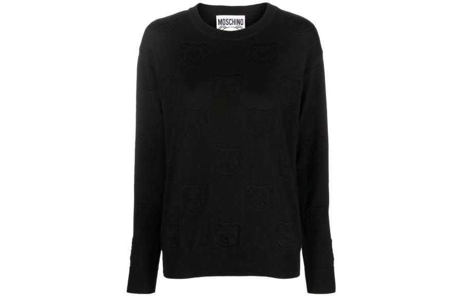 MOSCHINO Teddy Bear Jacquard Knitted Sweater