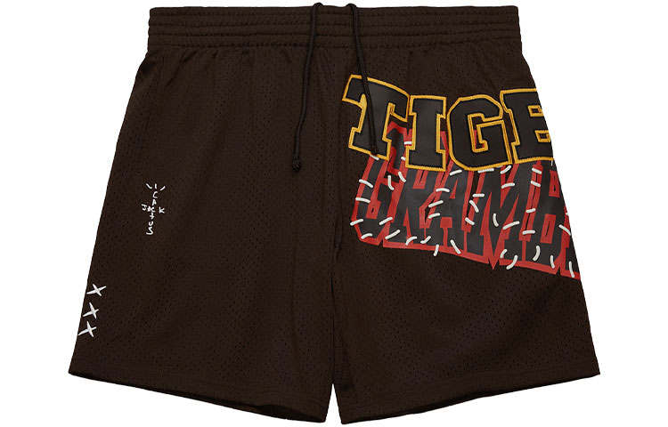 Travis Scott x Mitchell & Ness Sports Shorts Unisex Brown