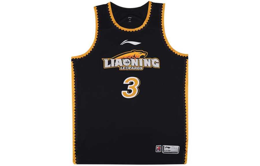 Li-Ning Li Ning CBA Collection Basketball Jerseys Men's Black Moderate Straight Fit