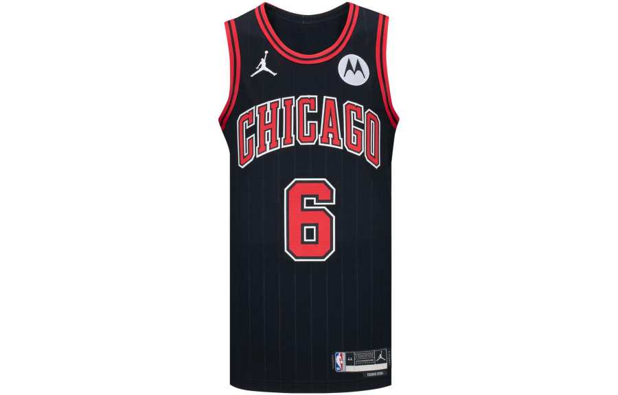 Jordan Jordan Air Jordan X NBA Basketball Jersey Chicago Bulls, Alex Caruso Men's Black