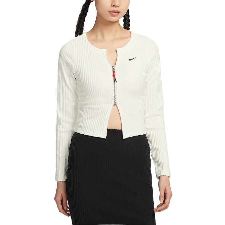 Nike Nike Sportswear Chill Rib Crop Top Women's Sail White