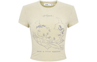 APEA Crop Tops Women's Crew Neck Moderate