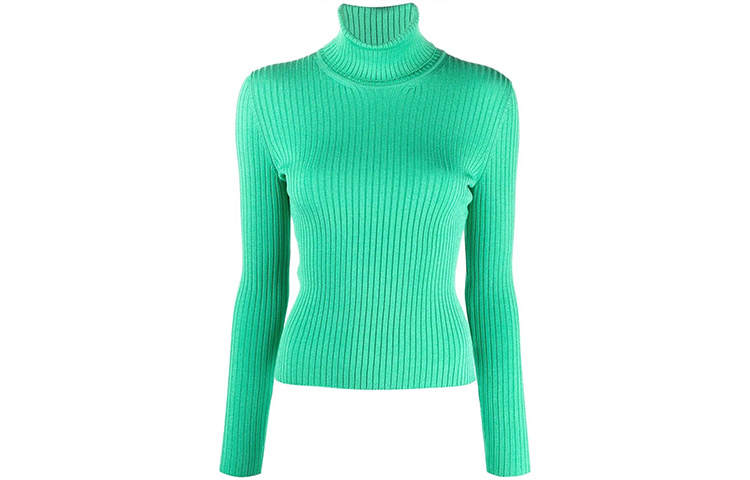 GUCCI GUCCI Ribbed Turtleneck Sweater Green