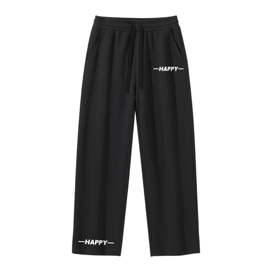 MINISO Casual Pants Unisex Thickened And Fleece Lined Straight Fit Pants