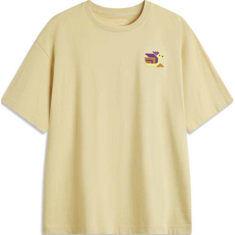 Li-Ning Li Ning Sports Lifestyle Collection Sports Fashion Collection T Shirt Women's Lotus Yellow
