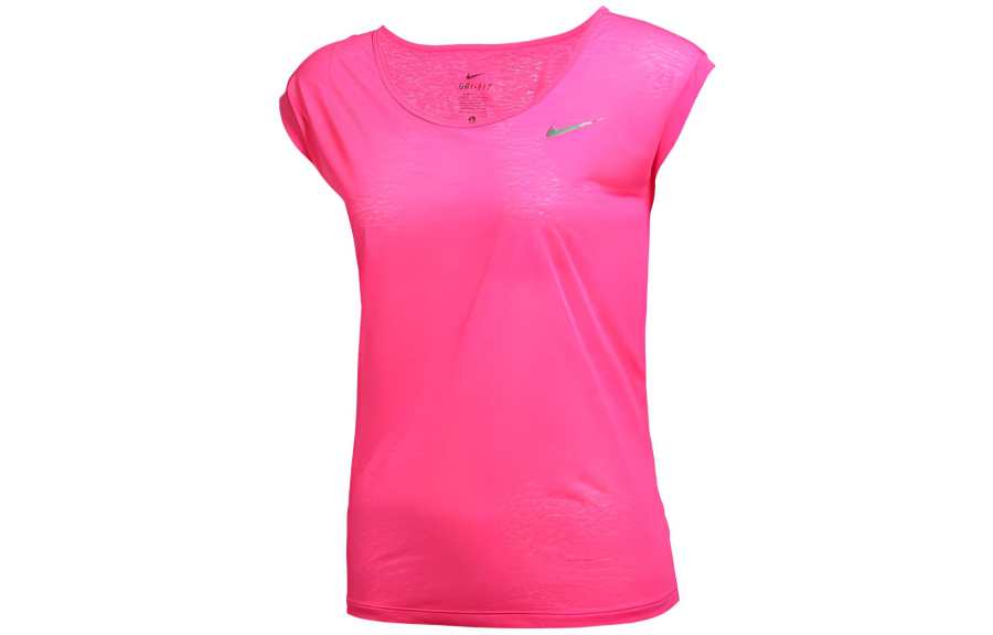 Nike Nike Batwing Sleeve T Shirt Women's Rose Red