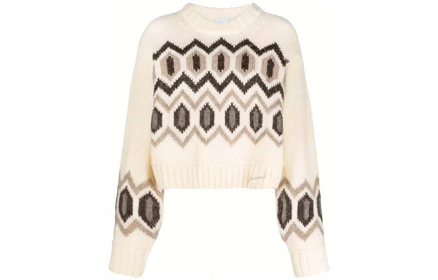 GANNI Intarsia knit Wool Jumper