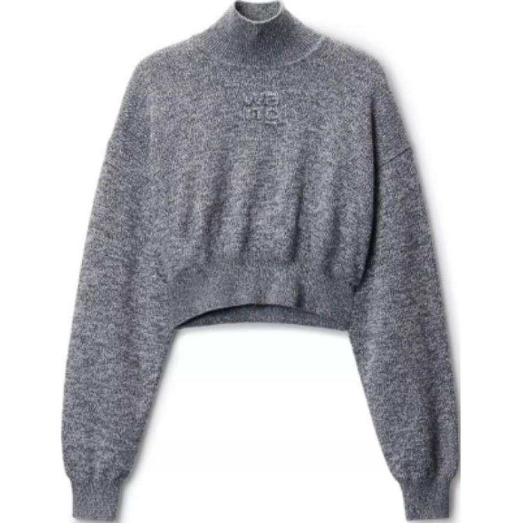 Alexander Wang Alexander Wang High Neck Cropped Jumper