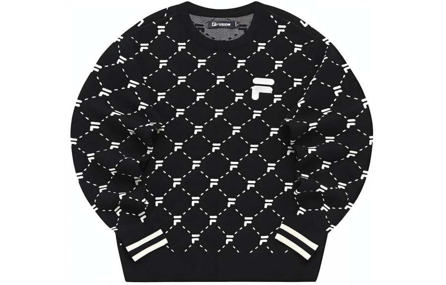 FILA FUSION Sweaters Women's Pitch Black Crew Neck Moderate Other