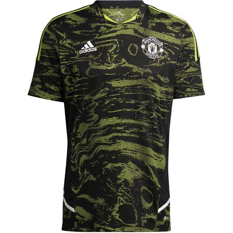 Adidas Adidas Manchester United CONDIVO 22 PRO Soccer Jersey Men's Half Solar Mucus/Black