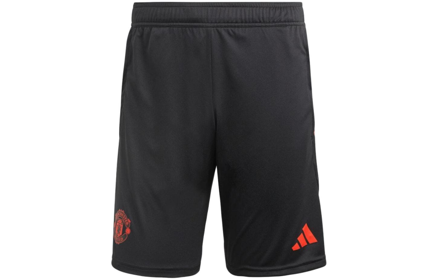 Adidas Adidas Manchester United Soccer Bottoms Men's Black Moderate Straight Fit Pants
