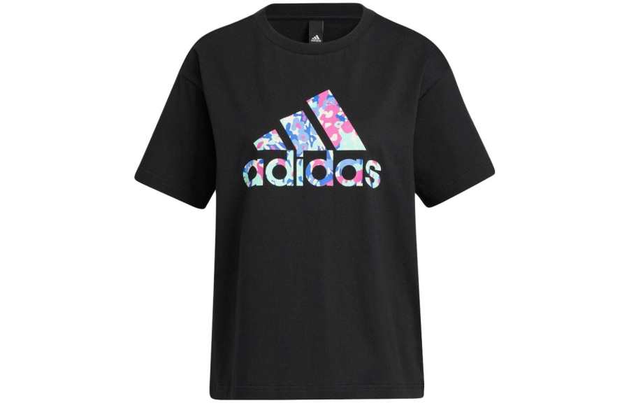 Adidas Adidas T Shirts Women's Black Crew Neck Moderate Other