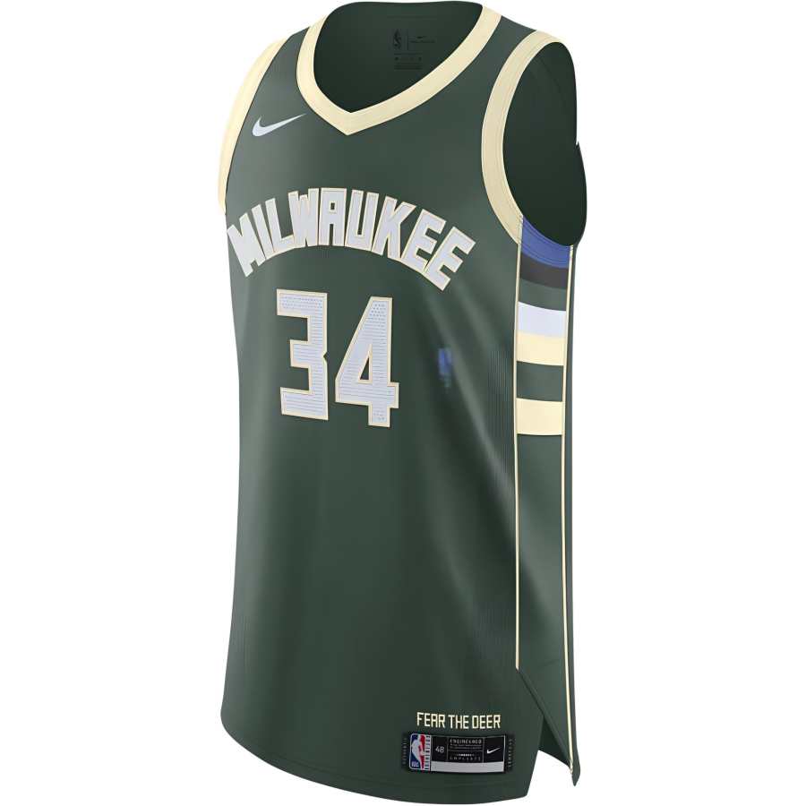 Nike Nike X Nba Milwaukee Bucks Giannis Antetokounmpo Dri Fit Adv 2020/21 Icon Edition Authentic Swingman Jersey