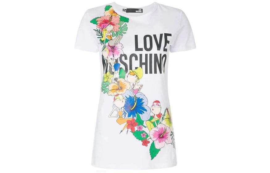 LOVE MOSCHINO MOSCHINO Pre Owned Floral print T shirt