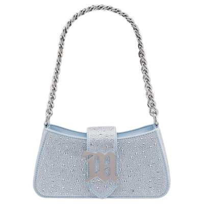 Misbhv Cow Leather Shoulder Bag Mini Women's Baby Blue