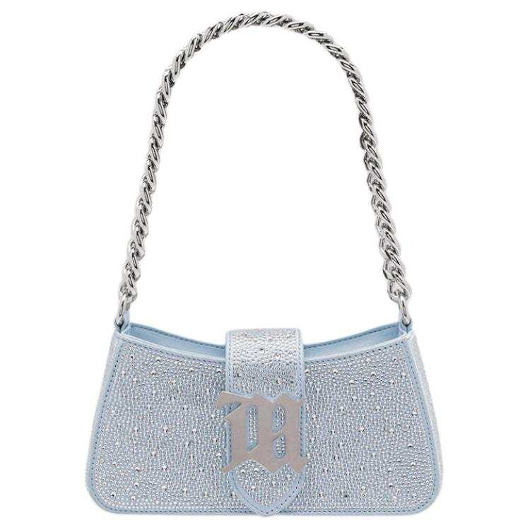 Misbhv Cow Leather Shoulder Bag Mini Women's Baby Blue