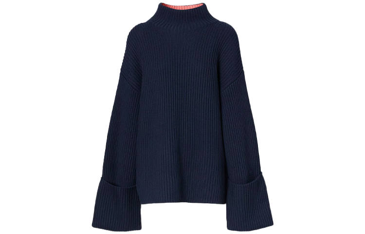 Burberry Loose Fit Knitwear Women's Ink Blue
