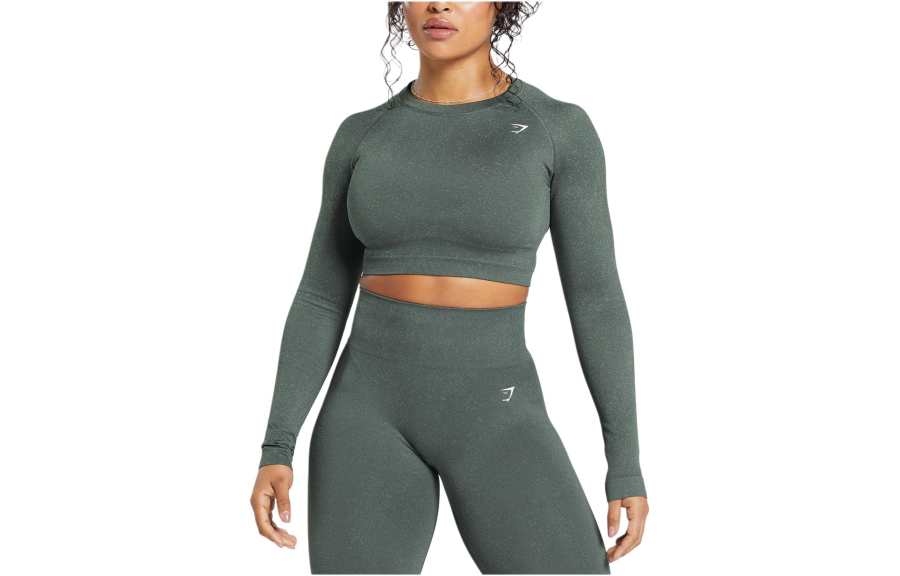 GYMSHARK Raglan Sleeve T Shirt Women's Slate Cyan